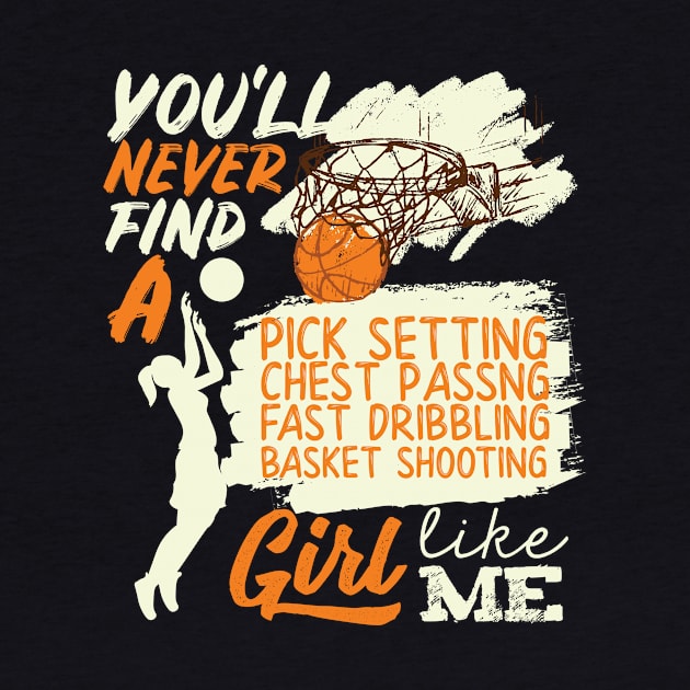 Basketball Girl Like Me Shooting Dribbling by GDLife